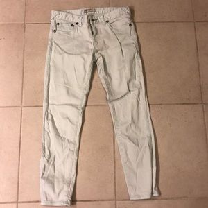 Free People Light Blue/Green Jeans
